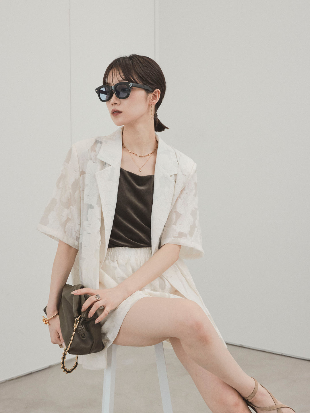 [SET]シアージャガードハーフジャケット＆ハーフパンツSET UP(2set)