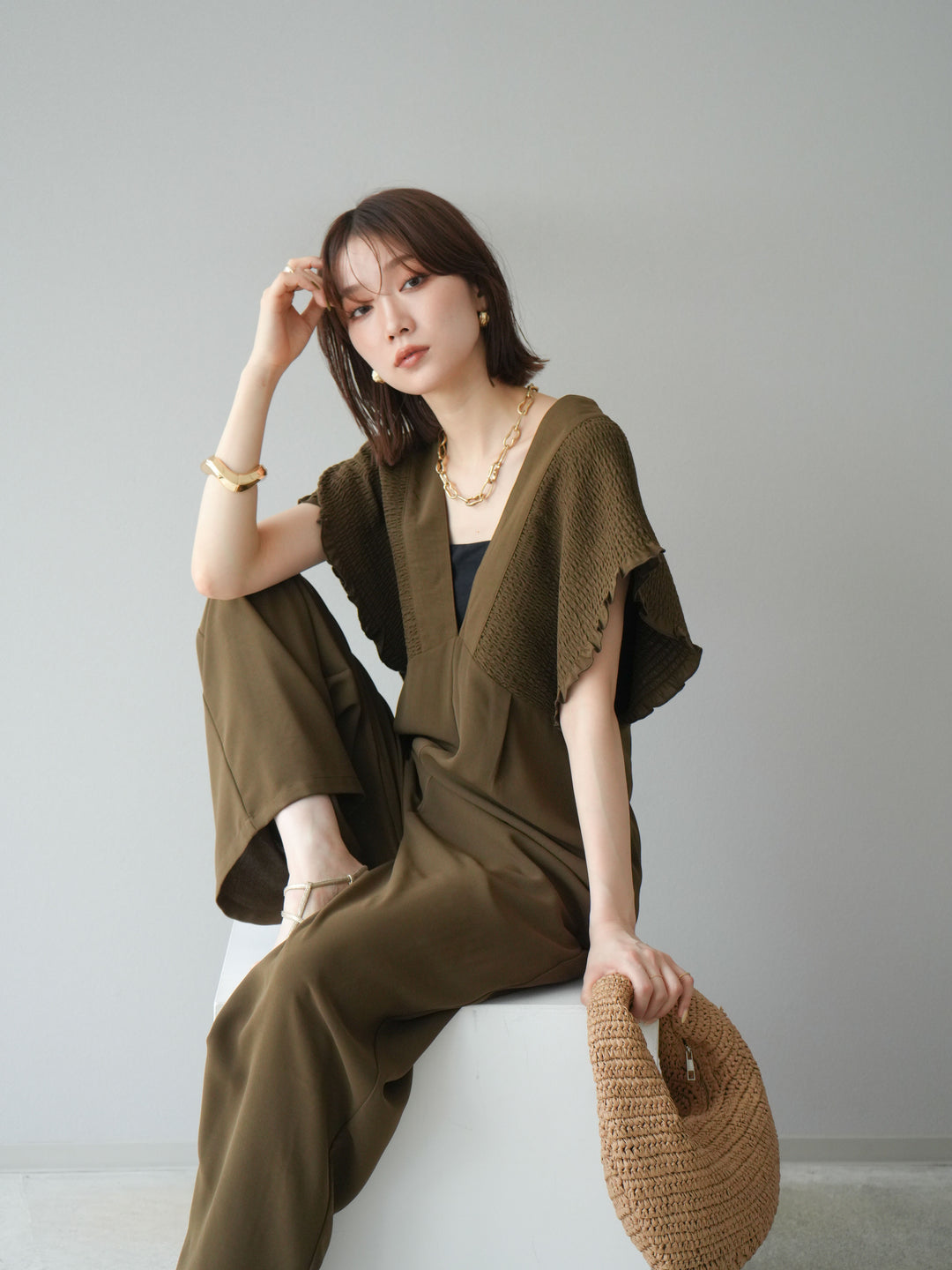 [予約]エステルシャーリングオールインワン/ブラウン