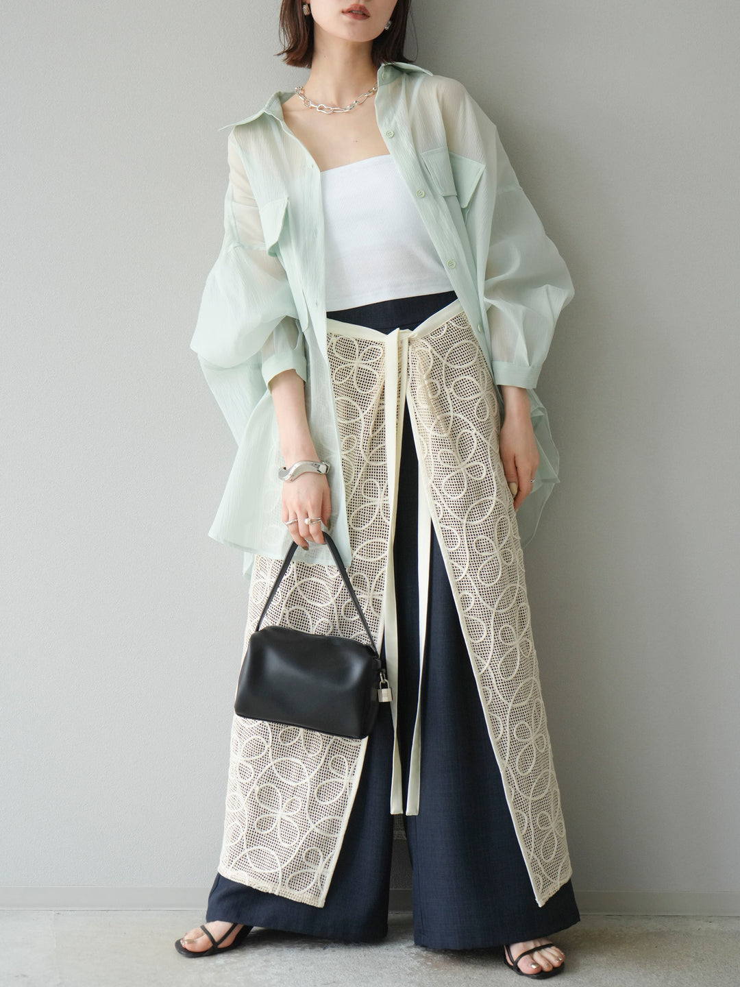 [予約]BIGポケットオーバーシアーシャツ/ミント