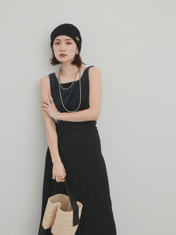 [SET]スクエアベロアタンクトップ+スクエアベロアタンクトップ(2set)