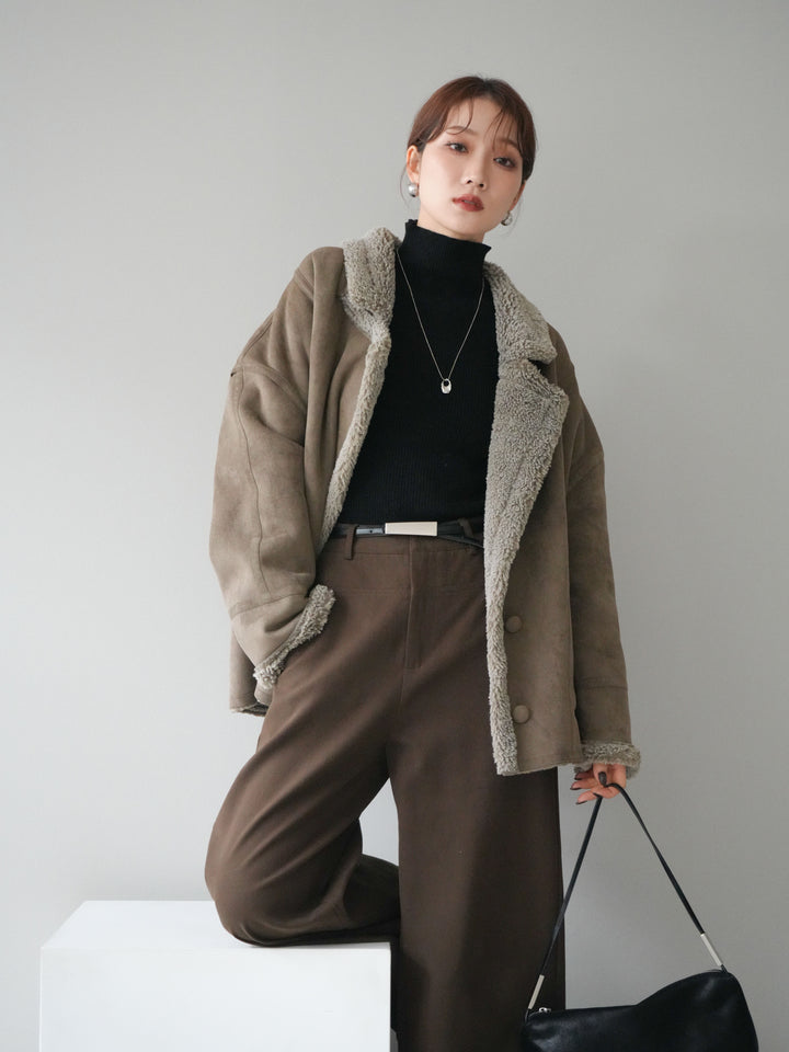 [予約]ムートンボアジャケット/khaki