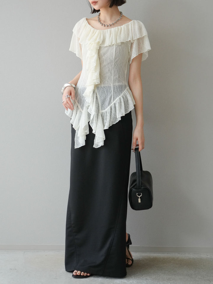 [SET] 毛衣長裙+毛衣長裙（2件套）