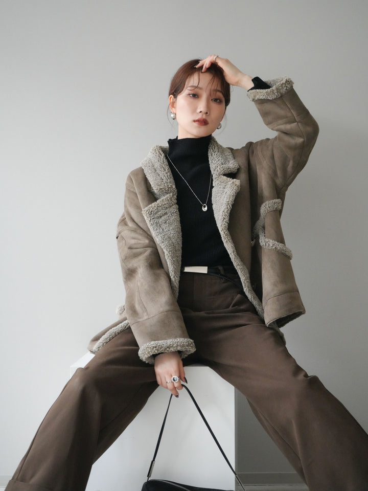 [予約]ムートンボアジャケット/khaki