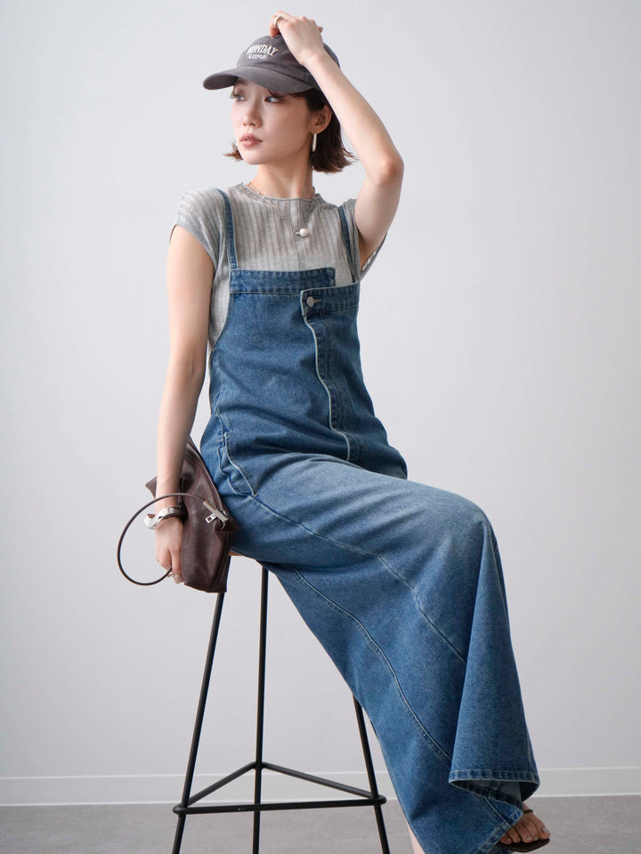 [予約]シアーリブフレンチニットトップス/grey