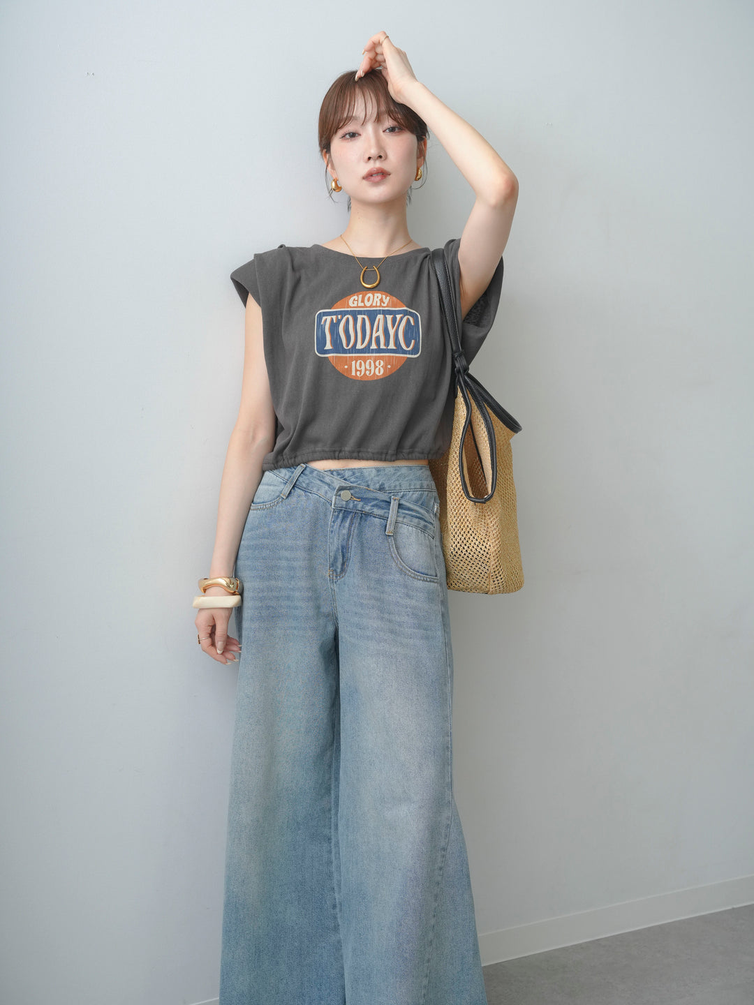 [SET]ヴィンテージロゴドロストTEE+選べるアクセセット(2set)