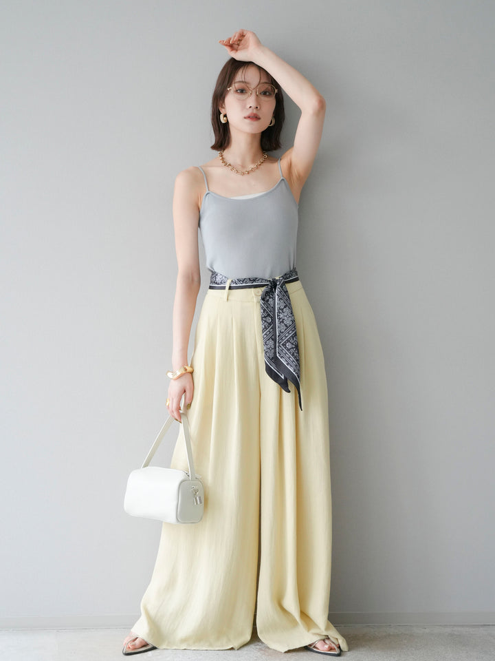 [予約]レーヨンニットキャミソール/グレー