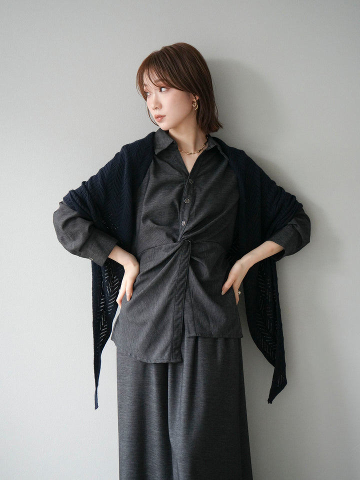 [SET]ツイストデザインシャツ＆スカートSET UP