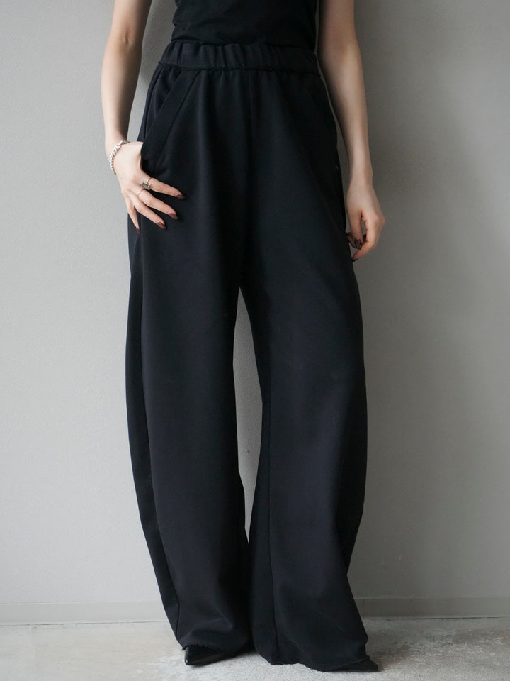 [予約]アウトシームカットオフスエットパンツ/navy