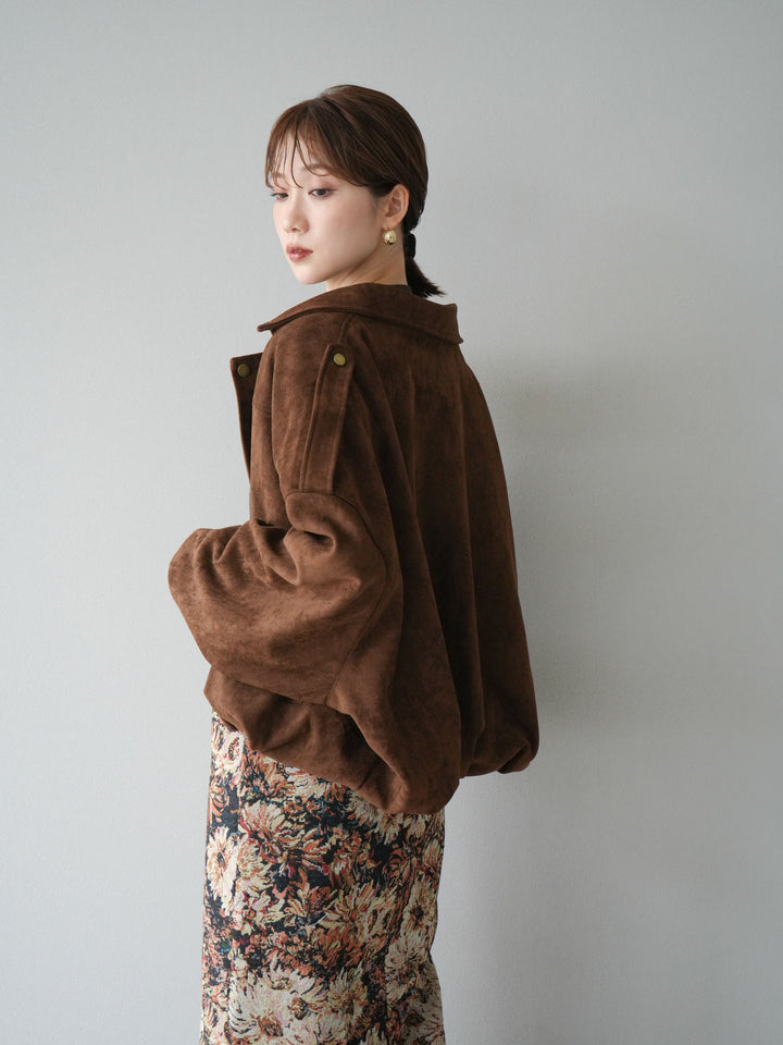 [預購] 麂皮外套/棕色