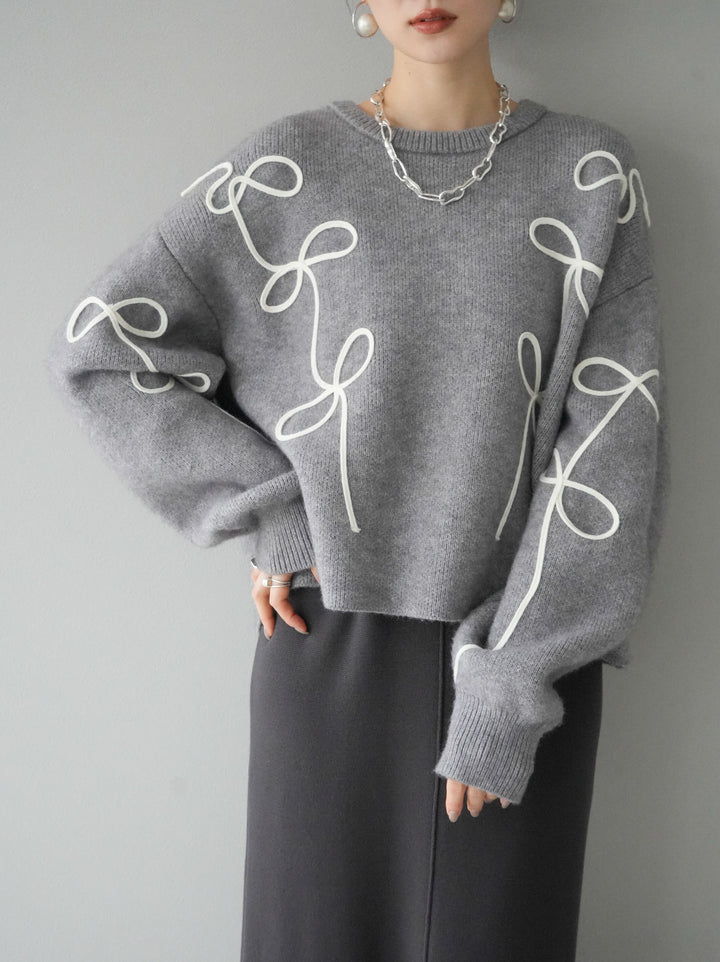 [預訂] 方領針織洋裝/炭灰