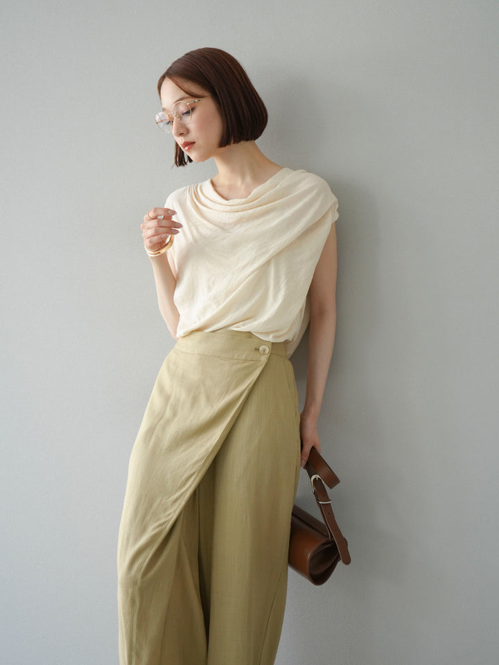 [預訂] 串珠鏈垂墜上衣/象牙色