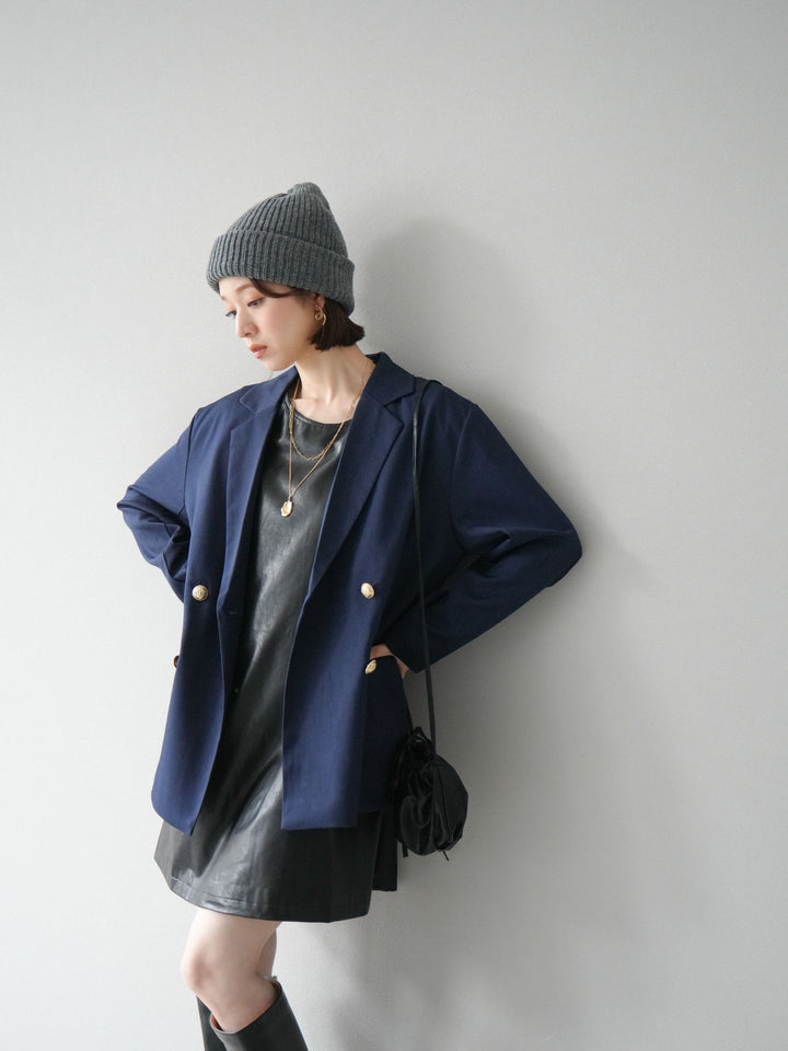 [予約]ニットビーニー/ネイビー