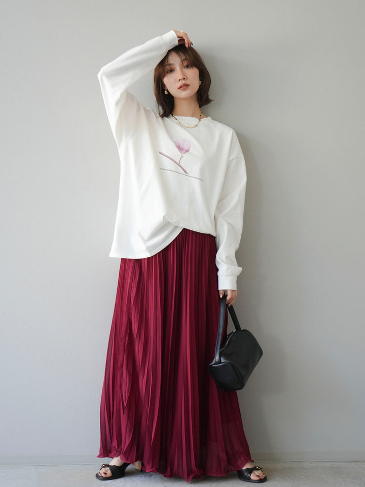 [予約]フラワーフォトプリントBIGロンT /オフ3