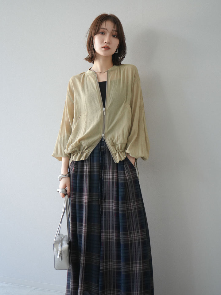 [預購] Washer Sheer Blouson/黃色