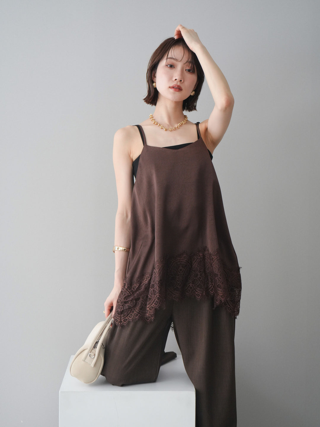 [SET]レーストリムキャミソール+レーストリムキャミソール(2set)