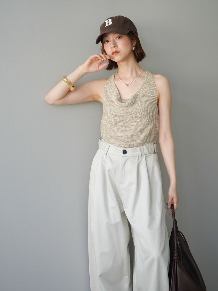 [予約]メランジニットアメスリトップス/beige