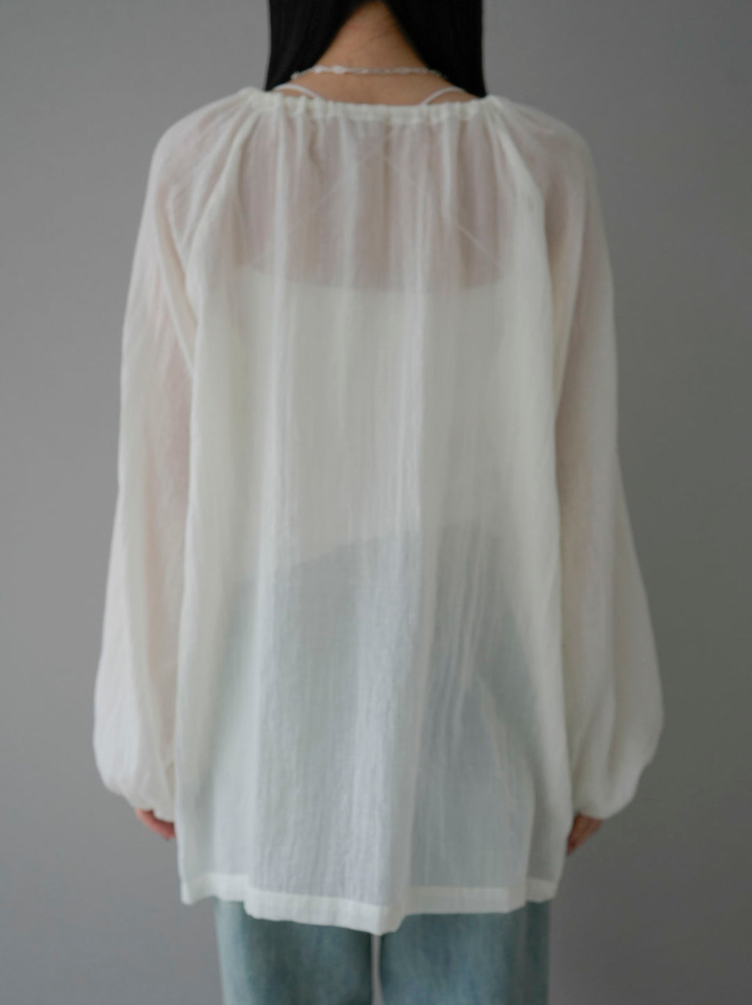 【預訂】純棉巴里紗襯衫/白色