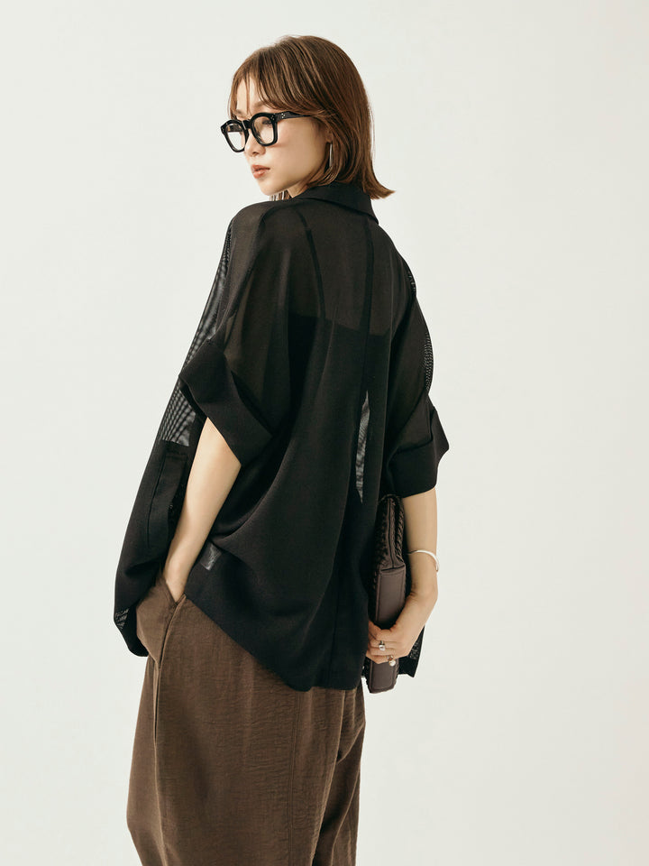 【Allure】[SET]メッシュハーフテーラードジャケット+メッシュハーフテーラードジャケット(2set)