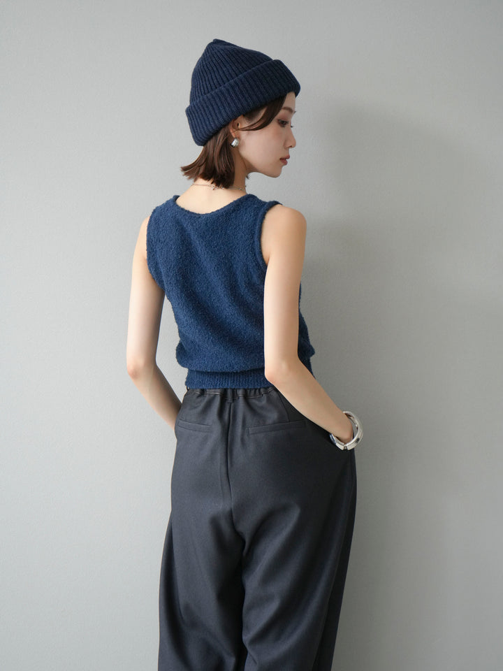 [予約]ブークレニットタンクトップ/ブルー