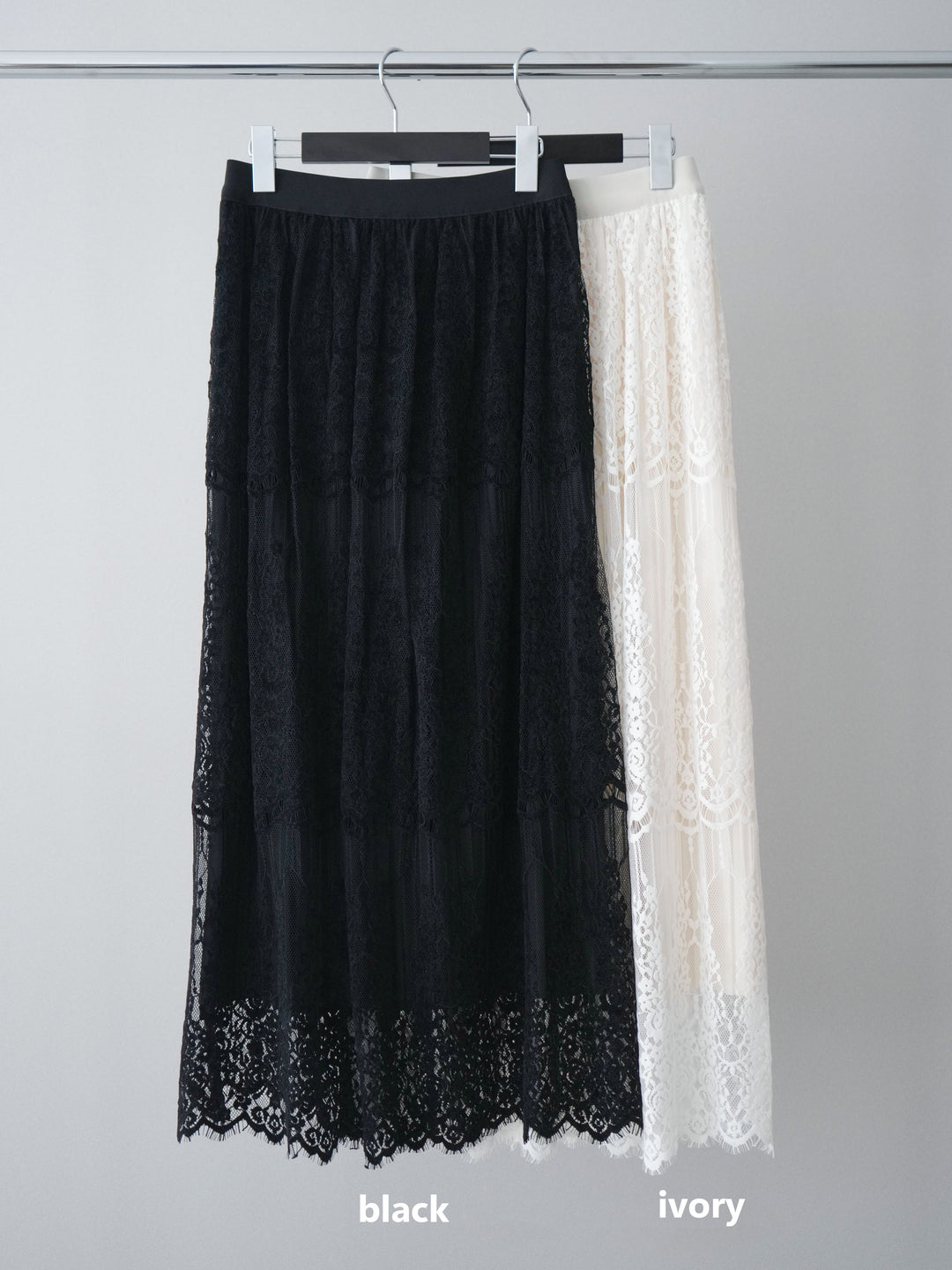 [SET]カレッジロゴ刺繍BIGスウェットプルオーバー+裏プリーツ総レースロングスカート(2set)