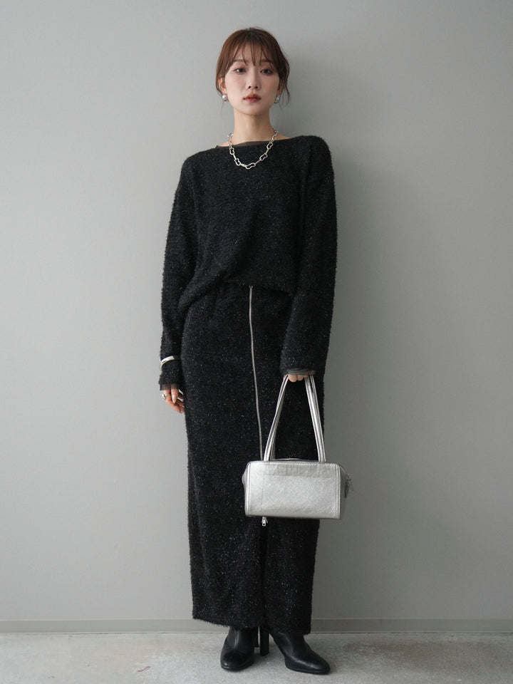 [SET]ラメシャギートップス+選べるアクセセット(2set)