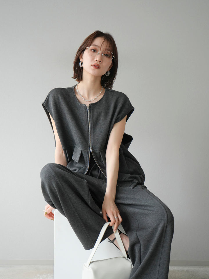 [予約]ライトポンチZIPブルゾン/チャコール