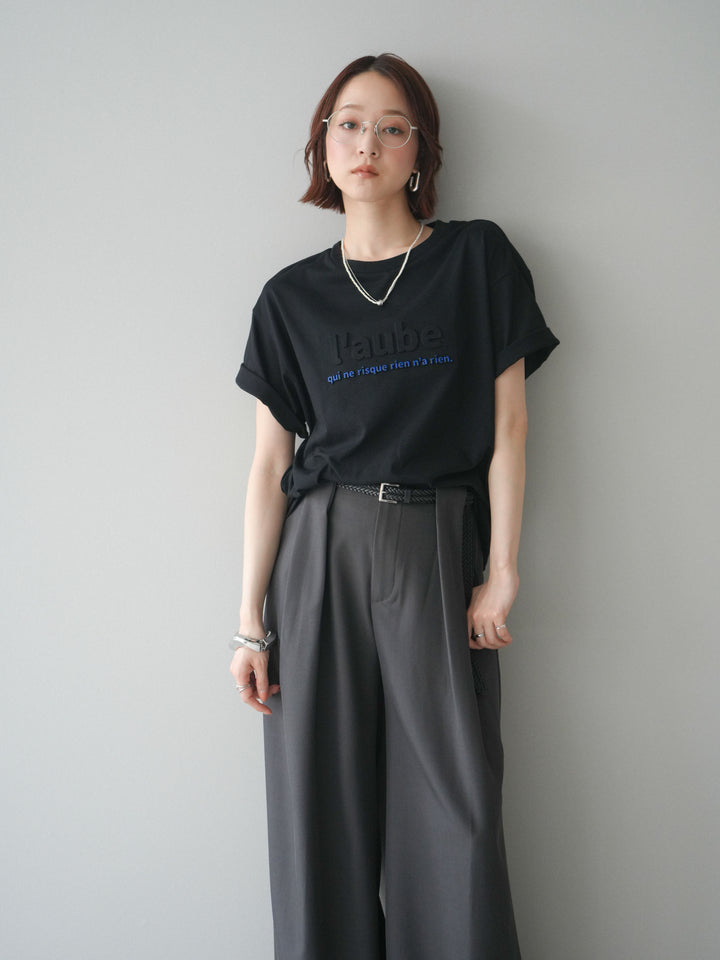 [予約]エンボスロゴTEE/black