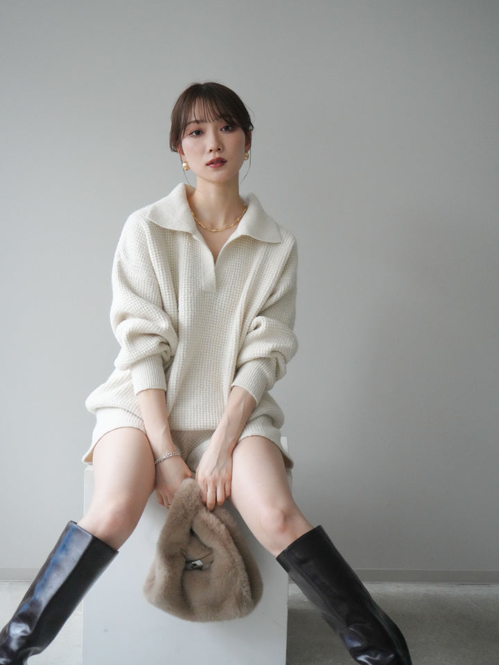 [SET]ポロニットプルオーバー＆ショートパンツSET UP+選べるアクセセット(2set)