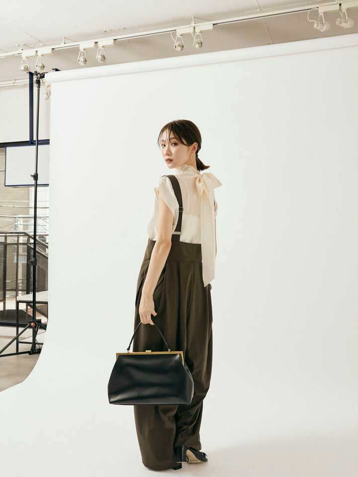 [予約]ICE TOUCH コクーンサロペット/イエローブラウン