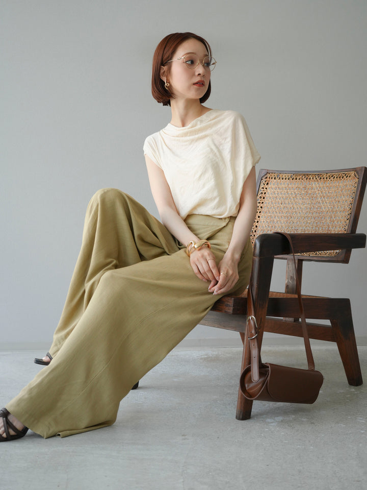 [預訂] 串珠鏈垂墜上衣/象牙色