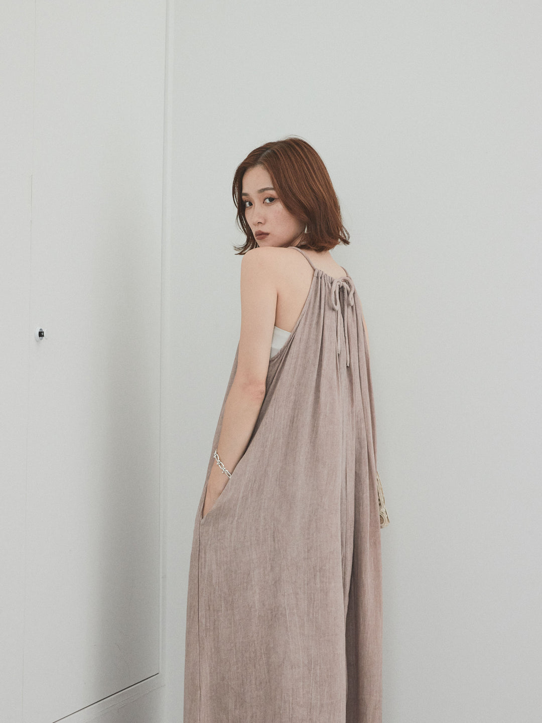 [SET] 不規則染色吊帶裙 + 不規則染色吊帶裙 (2 件套)