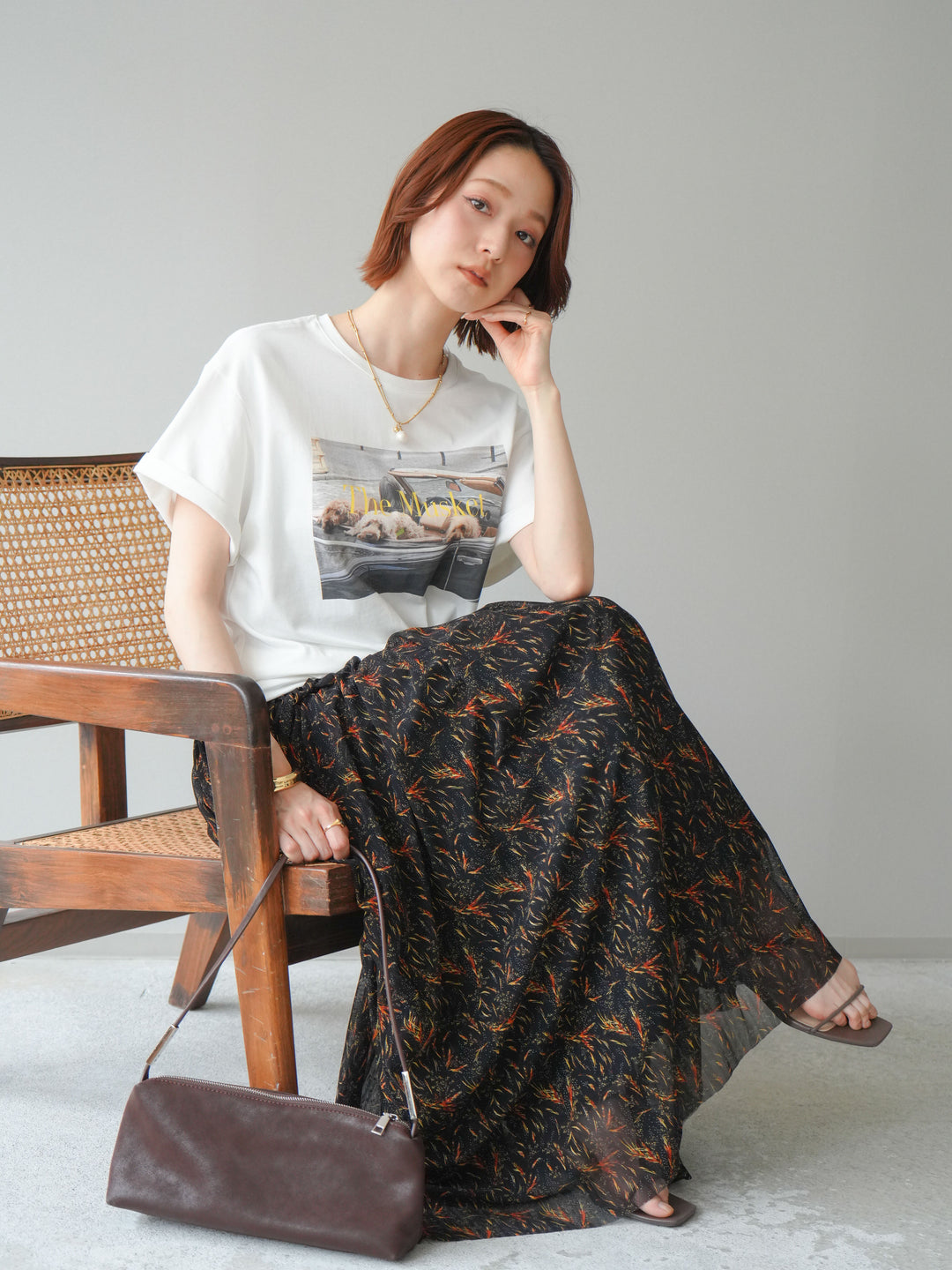 [予約]ドッグフォトTEE/white