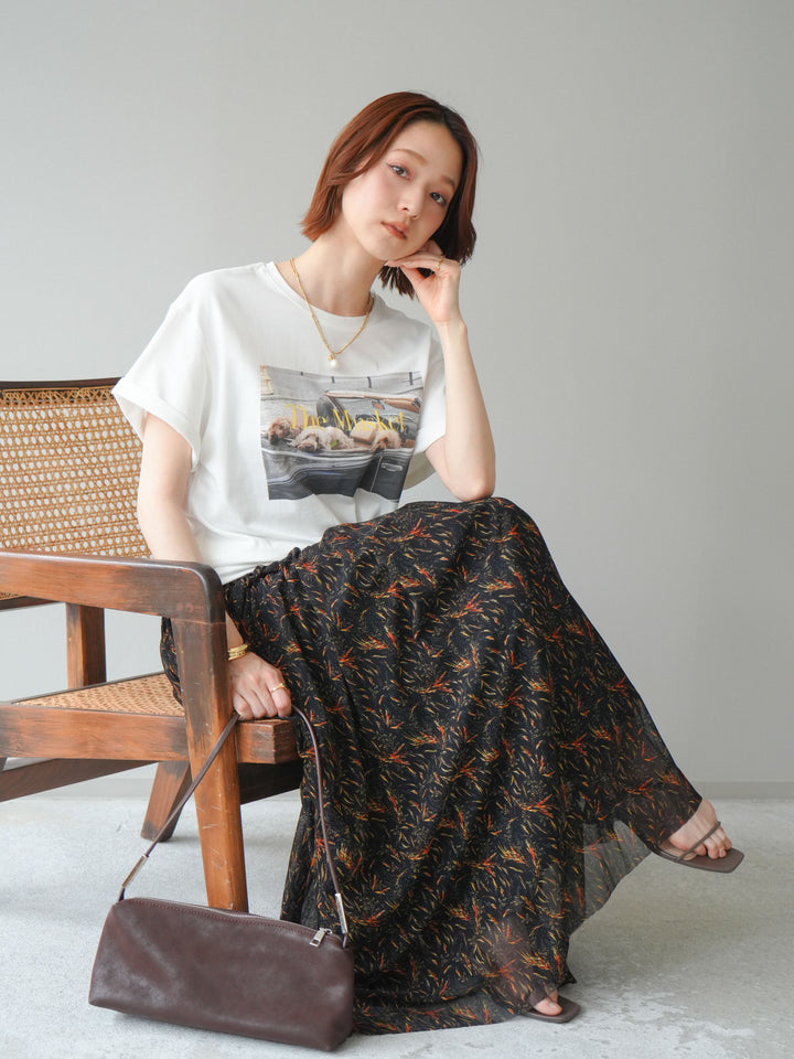 [予約]ドッグフォトTEE/white