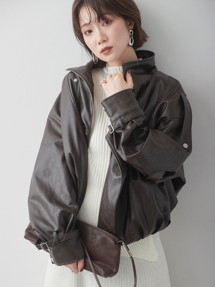[SET]サイドギャザーアシメリブニットトップス＆リブスカートSET UP(2SET)+サイドギャザーアシメリブニットトップス＆リブスカートSET UP(2SET)(2set)
