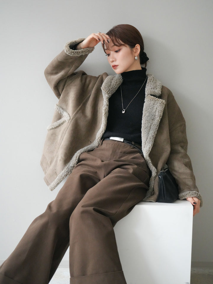 [予約]ムートンボアジャケット/khaki