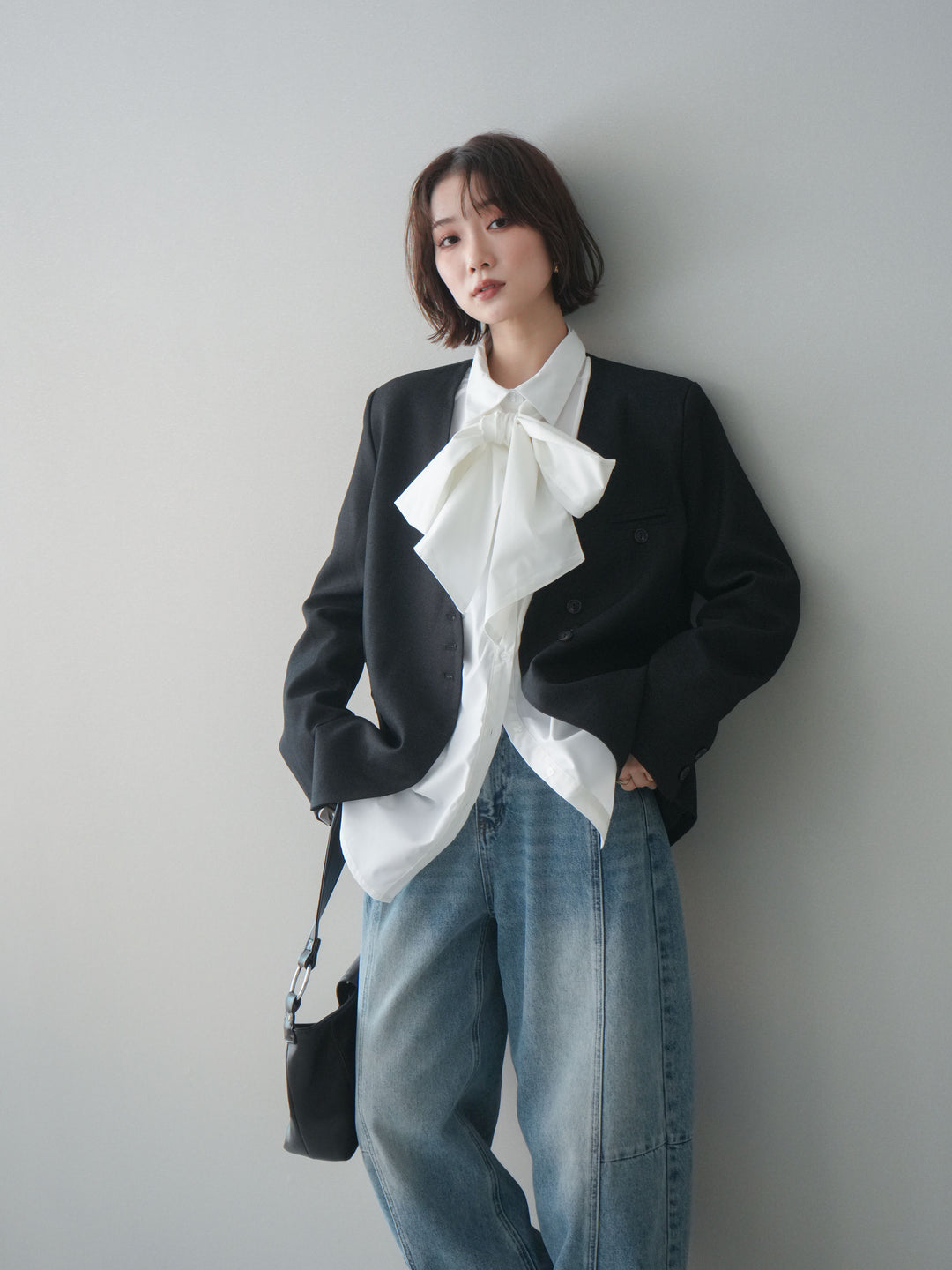 [SET]ノーカラージャケット+ノーカラージャケット(2set)