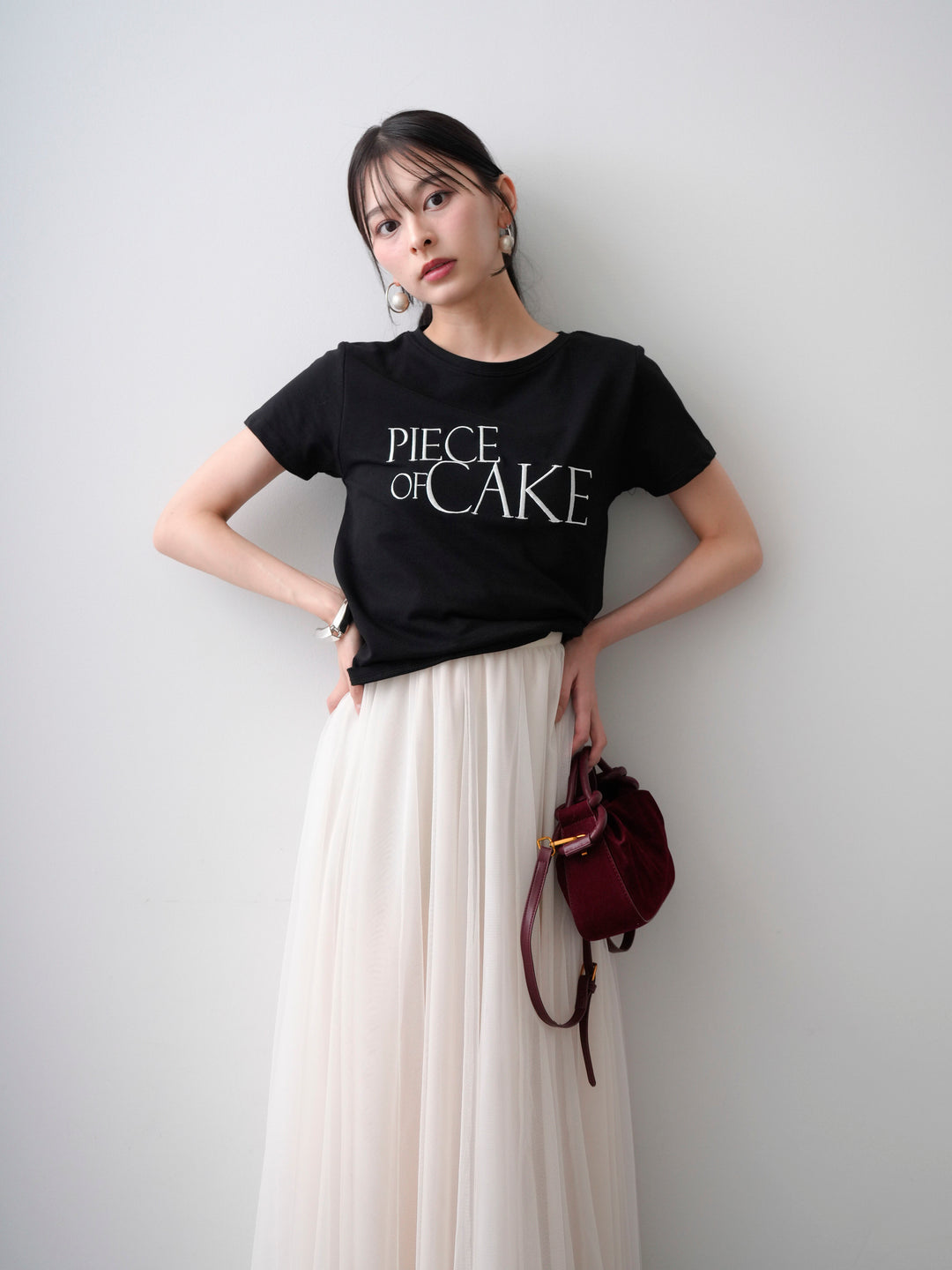 【預購】刺繡Logo T卹/黑色