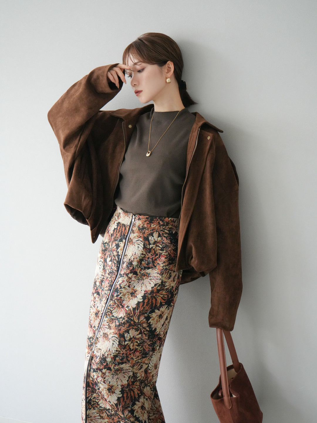 [預購] 麂皮外套/棕色