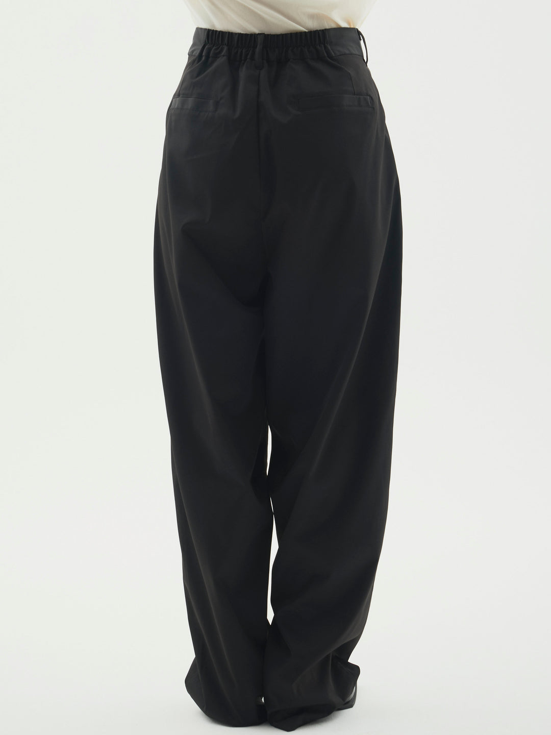 [予約]タフタワイドカーブパンツ/ブラック