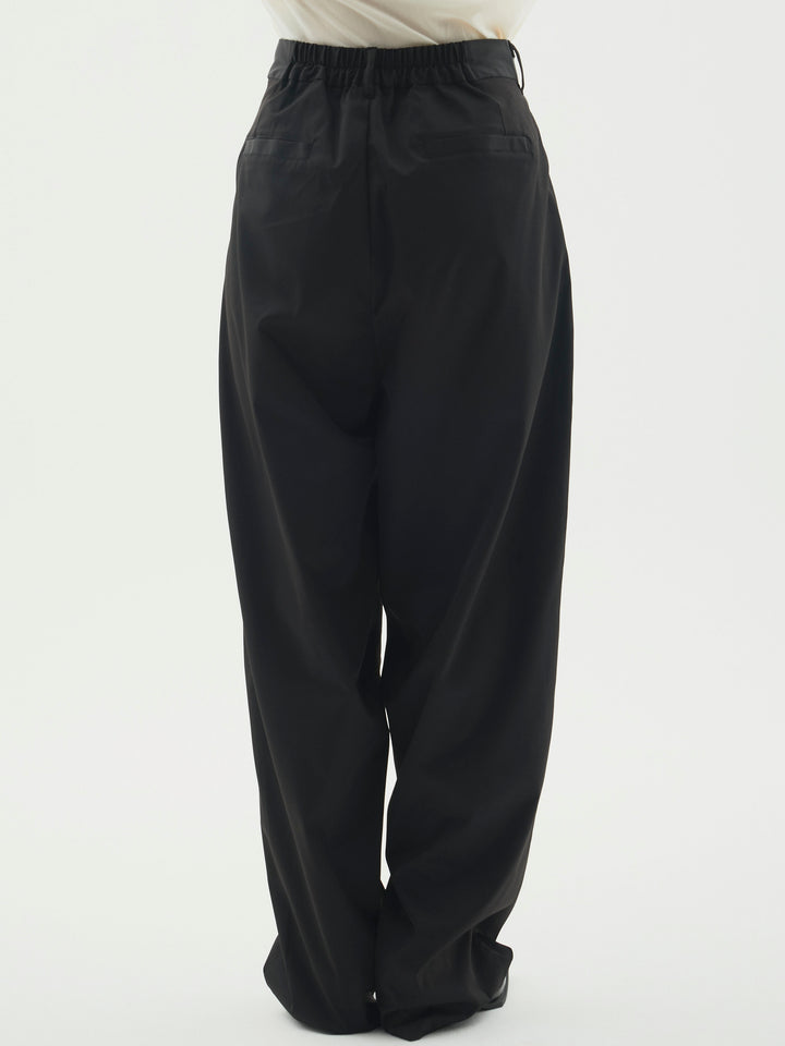 [予約]タフタワイドカーブパンツ/ブラック
