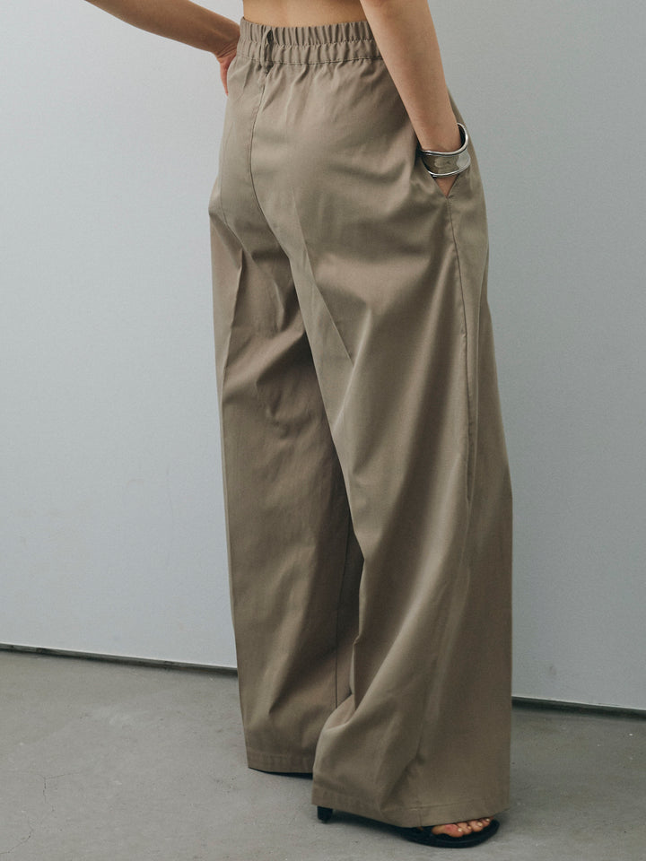 [予約]コクーンワイドチノパンツ/グレージュ