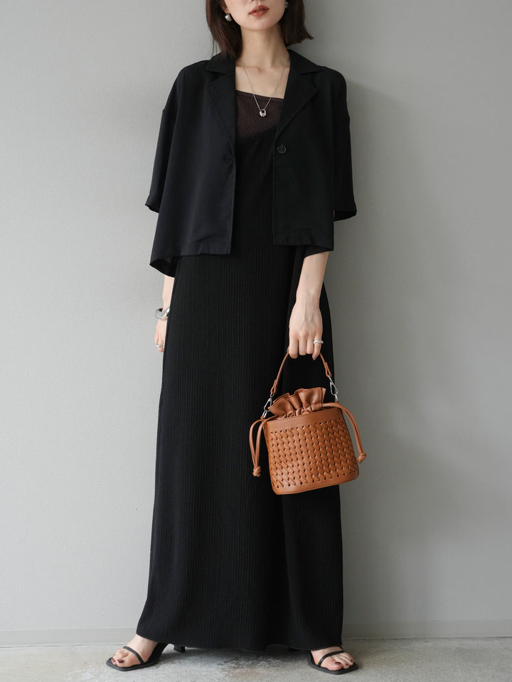 [予約]ハーフショートジャケット/ブラック