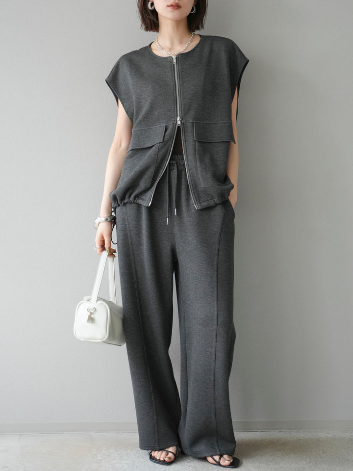 [予約]ライトポンチZIPブルゾン/チャコール