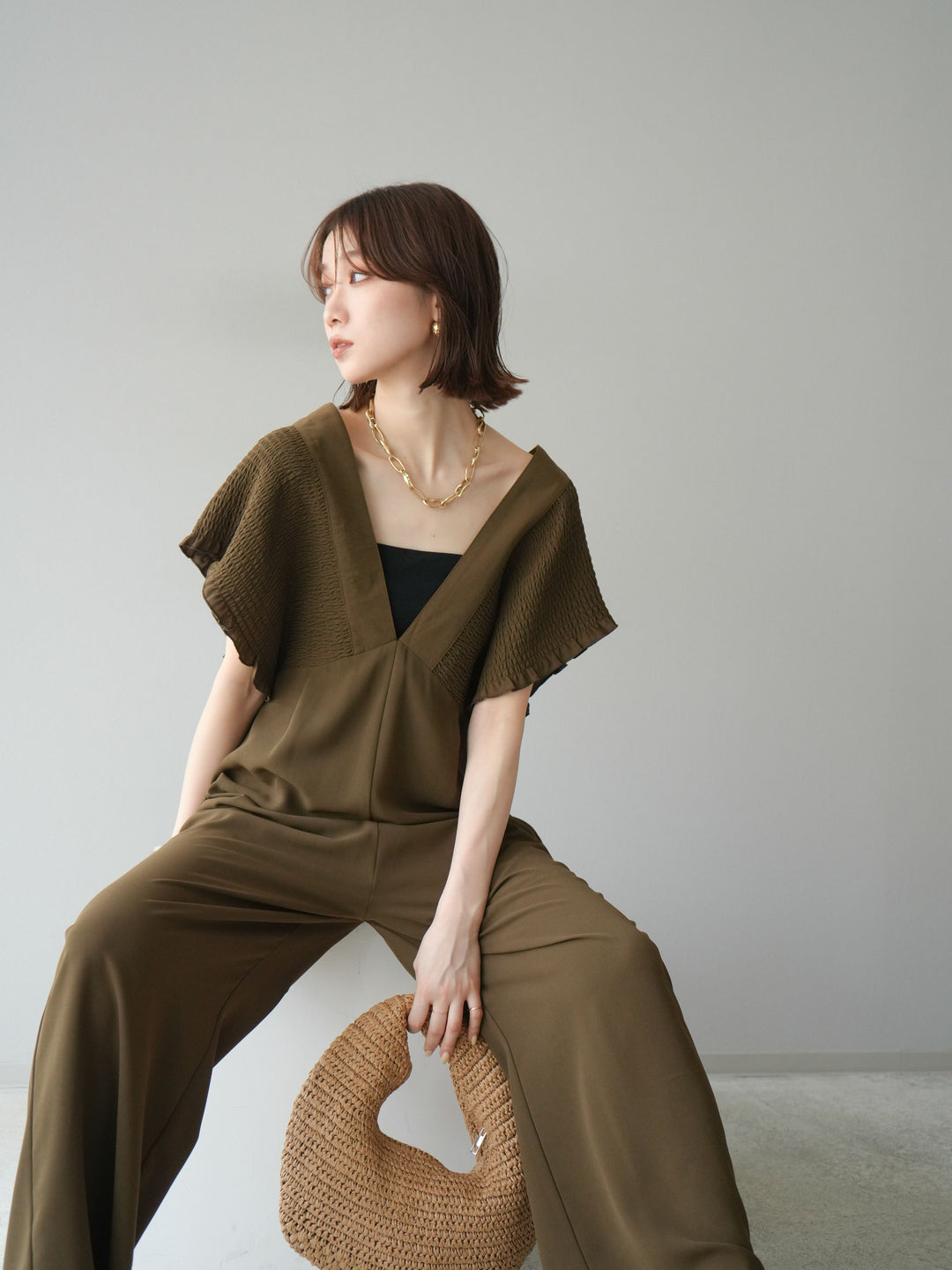 [予約]エステルシャーリングオールインワン/ブラウン