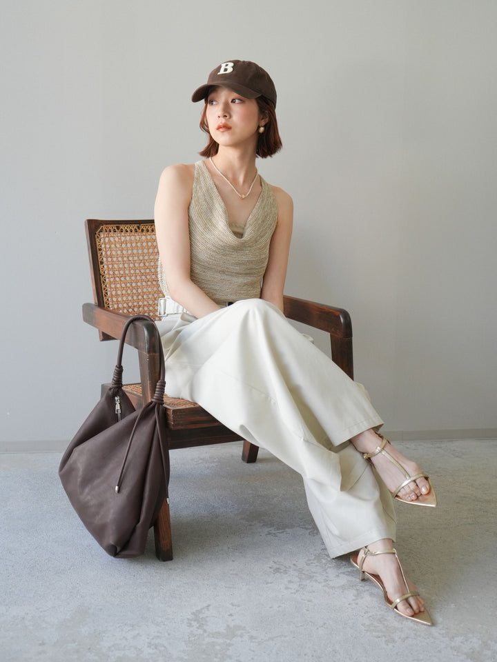 [予約]メランジニットアメスリトップス/beige