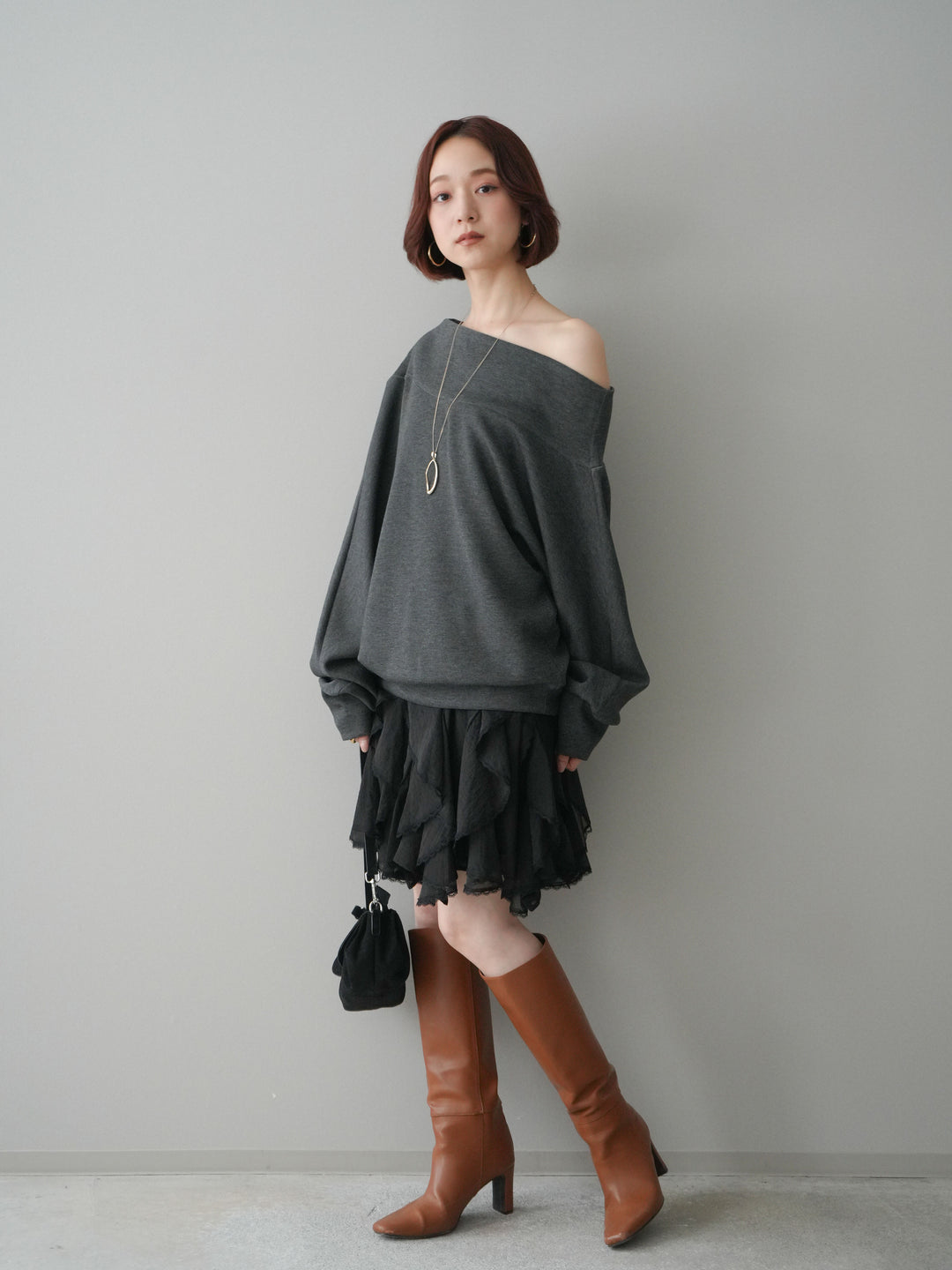 [SET]ラッフルレースミニスカート+ラッフルレースミニスカート(2set)