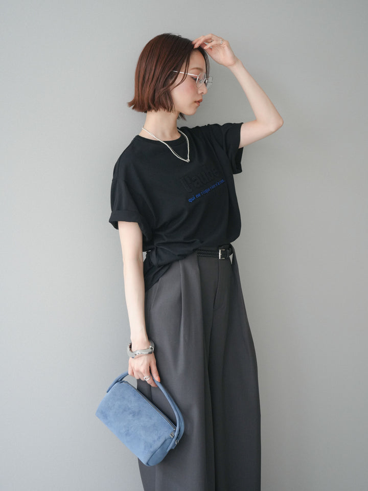 [予約]エンボスロゴTEE/black