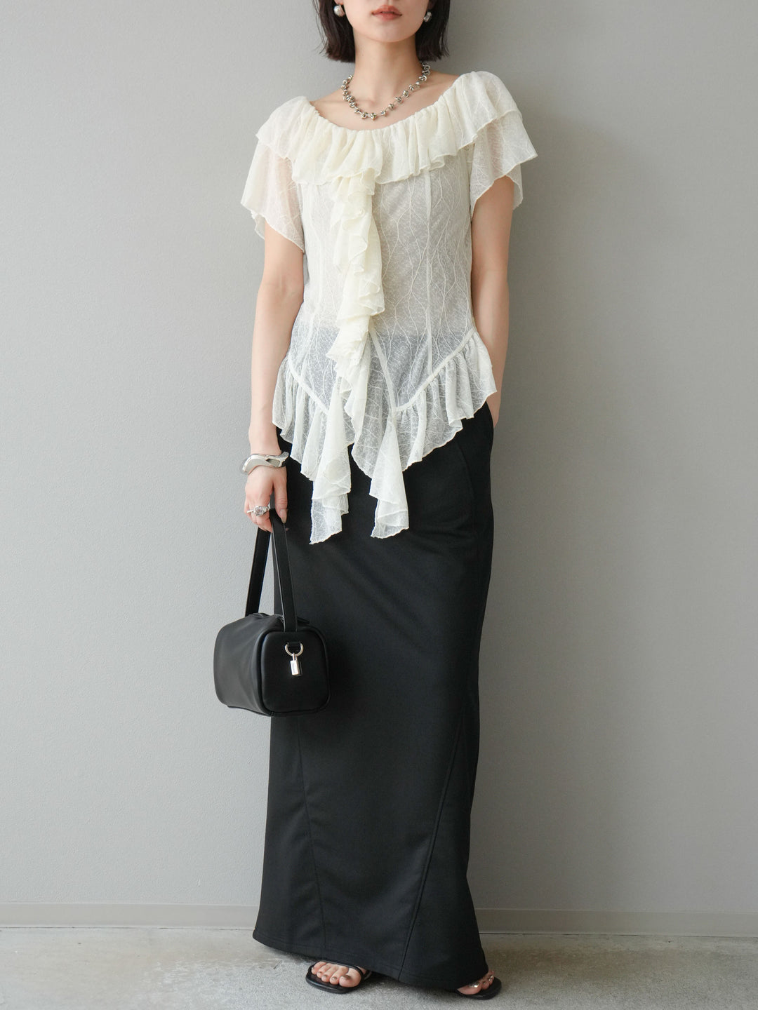 [SET] 毛衣長裙+毛衣長裙（2件套）