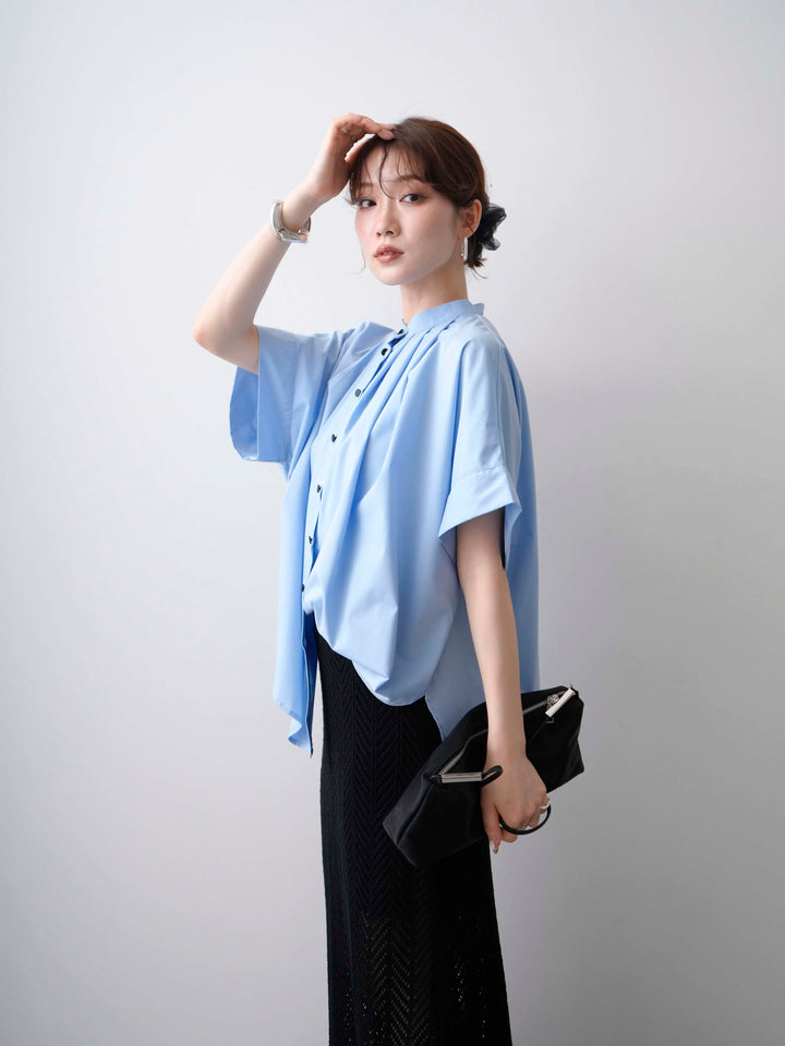 【套裝】蝙蝠袖無袖外套 + 不對稱一觸手鍊（2 件組）