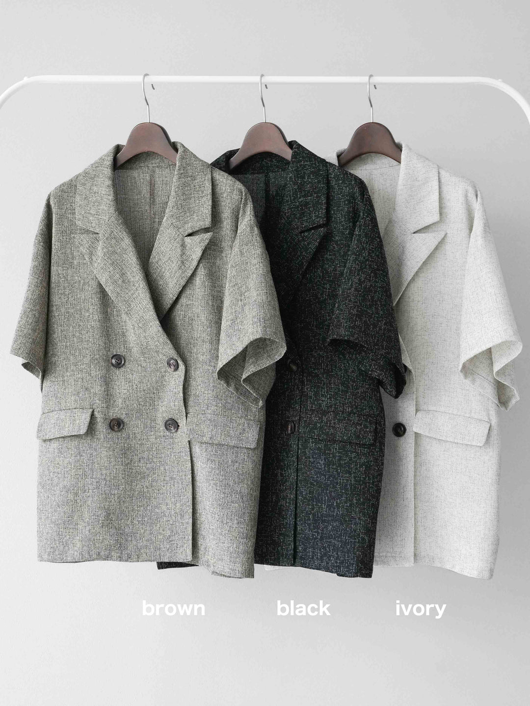 [SET]サマーツイードハーフジャケット+サマーツイードハーフパンツ(2set)